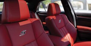 The 2021 Chrysler 300 Available Radar Red Performance Leather-Trimmed Seats