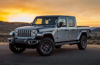 2020 Jeep Gladiator against the sunset