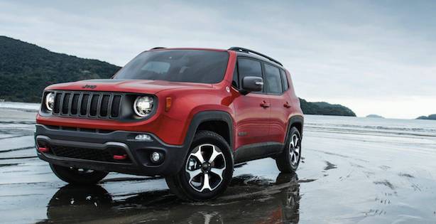 2020 Jeep Renegade For Sale parked on a beach